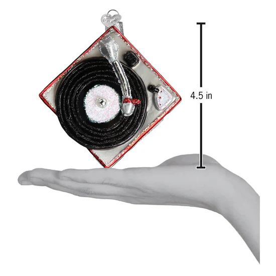 Record Player Ornament, 4.5" - Image 5