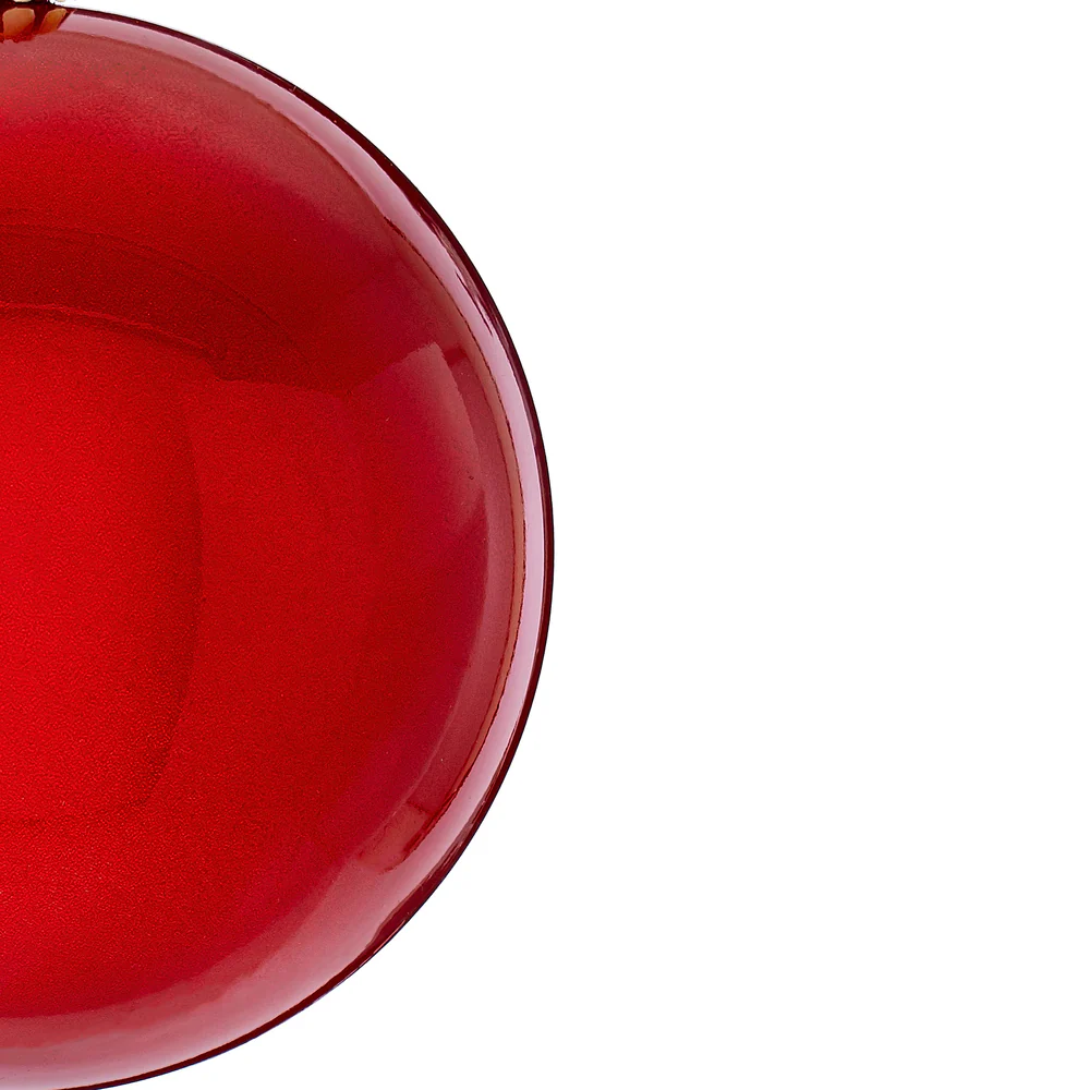 Shatterproof Red Candy Ball Ornament, 4" (Set of 6) - Image 4