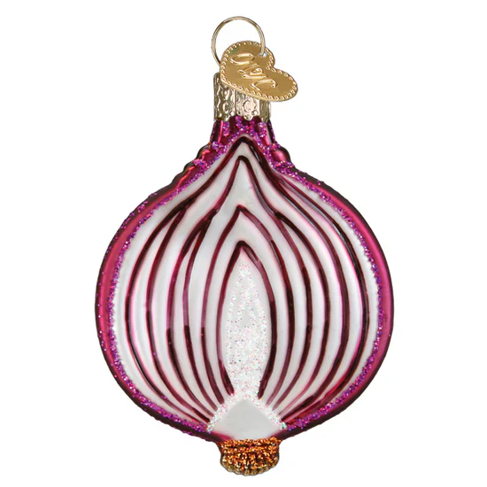 Red Onion Ornament, 3" - Image 2
