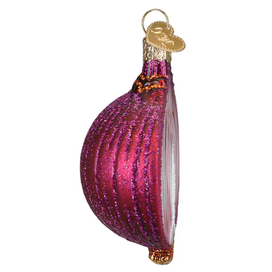 Red Onion Ornament, 3" - Image 3