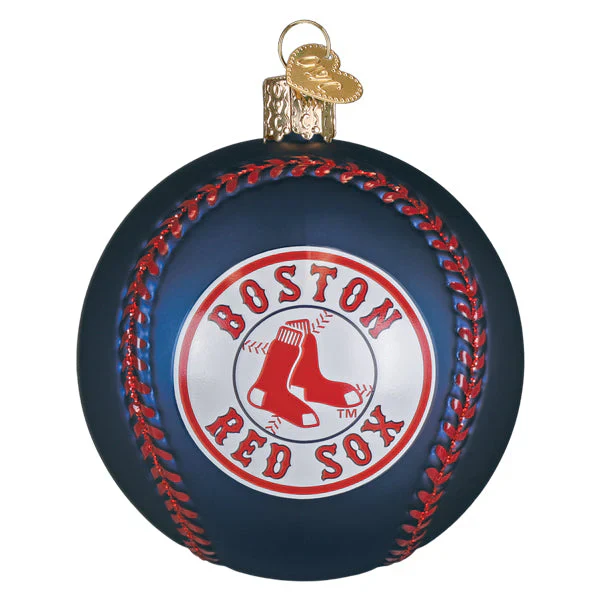 Red Sox Baseball Ornament, 3.25" - Image 2
