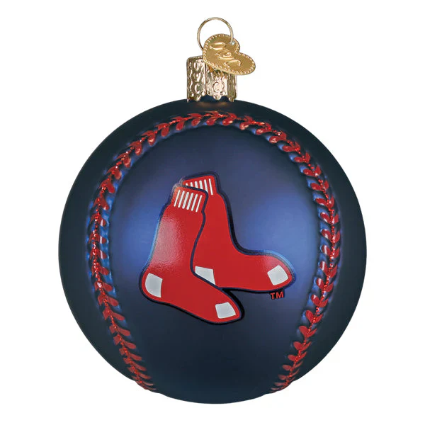 Red Sox Baseball Ornament, 3.25" - Image 3