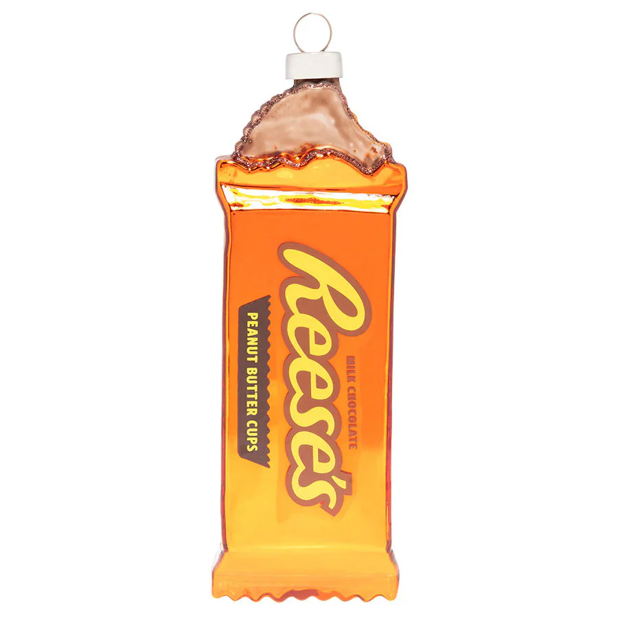 Reese's Peanut Butter Cup Glass Ornament, 5.5"