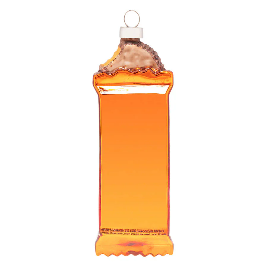 Reese's Peanut Butter Cup Glass Ornament, 5.5" - Image 2