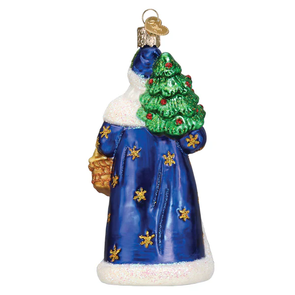 Regal Father Christmas Glass Ornament - Image 4