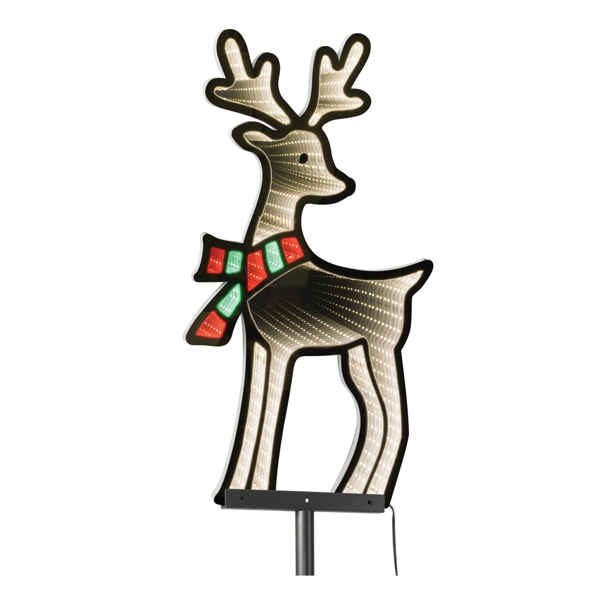 Reindeer Stake Infinity Light, Acrylic w/UL Plug, 12 x 16" (Set of 4) - Image 2
