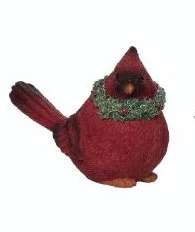 Resin Cardinal & Wreath Figurine (3 Styles - sold individually) - Image 2
