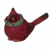 Resin Cardinal & Wreath Figurine (3 Styles - sold individually) - Image 4