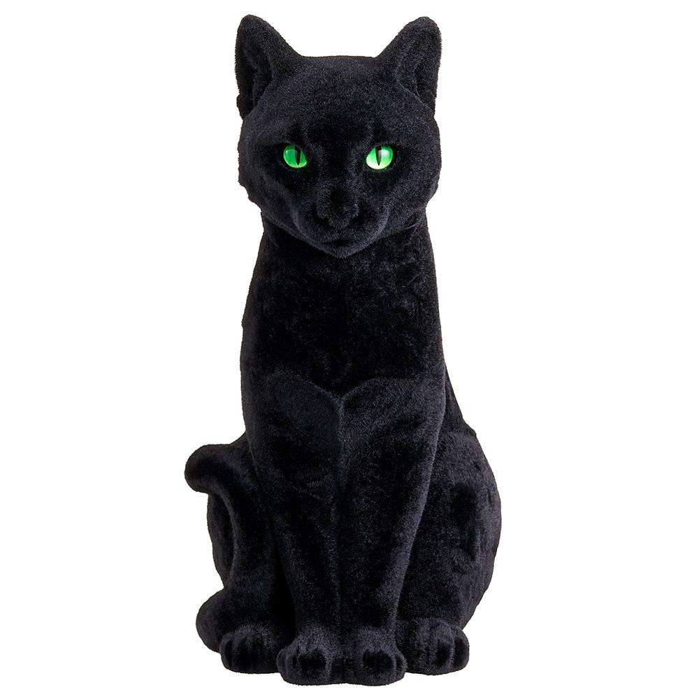 Resin Cat Figurine, 13" (Black)
