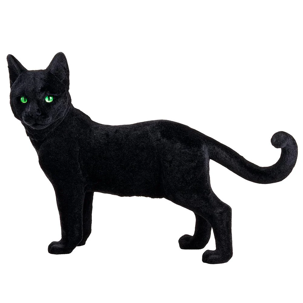 Resin Cat Figurine, 21" (Black)