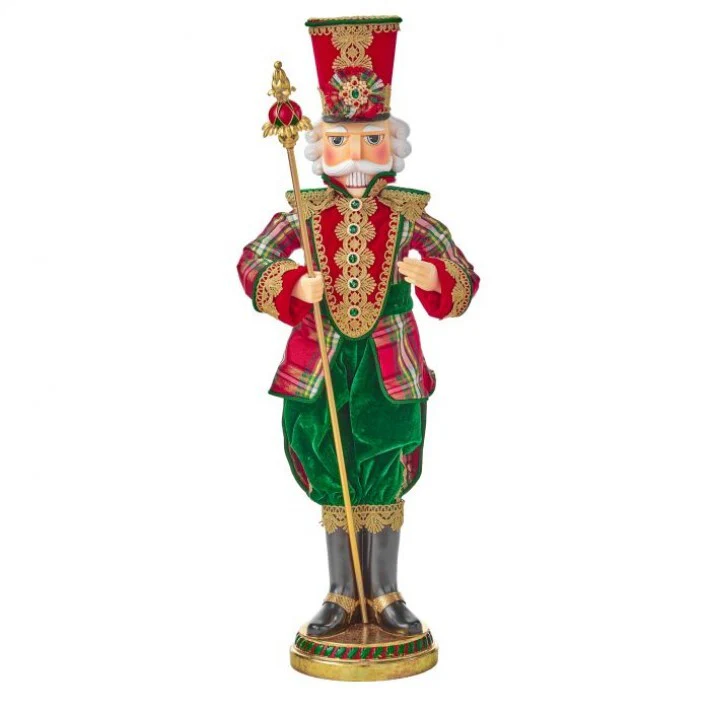 Resin/Fabric Royal Christmas Nutcracker Figurine, 38"