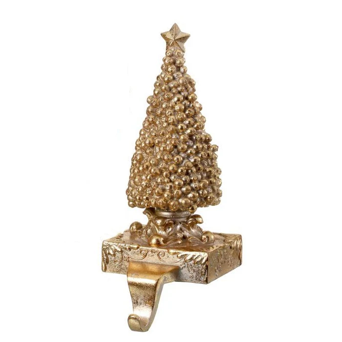 Resin Gilded Berry Tree/Wreath Stocking Holder, 10" (2 styles - sold individually) - Image 3