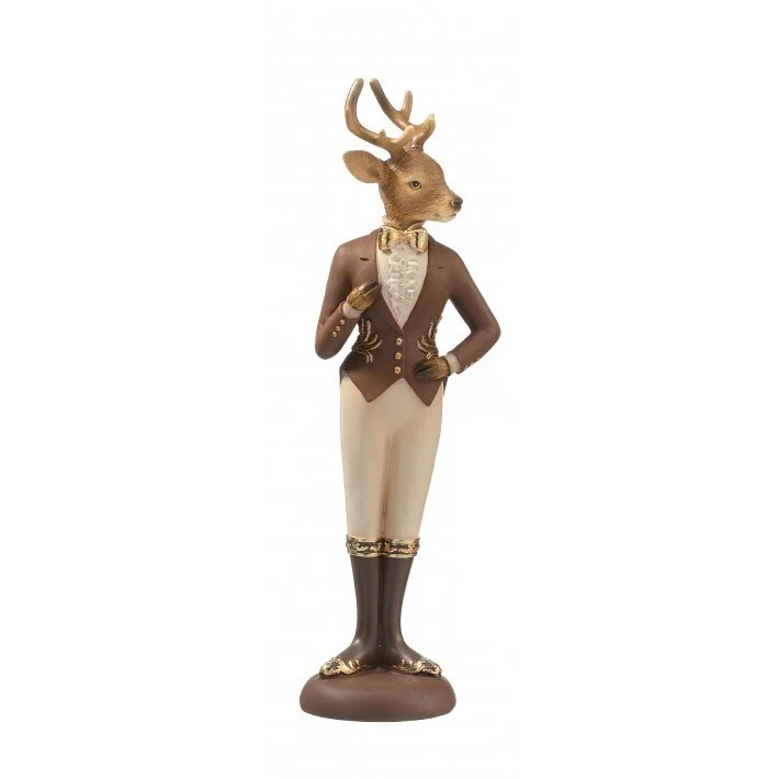 Resin Mr./Mrs. Regal Deer Figurine, 12" (2 styles - sold individually)