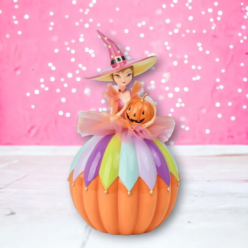 Resin Pumpkin Queen Figurine, 12.5"