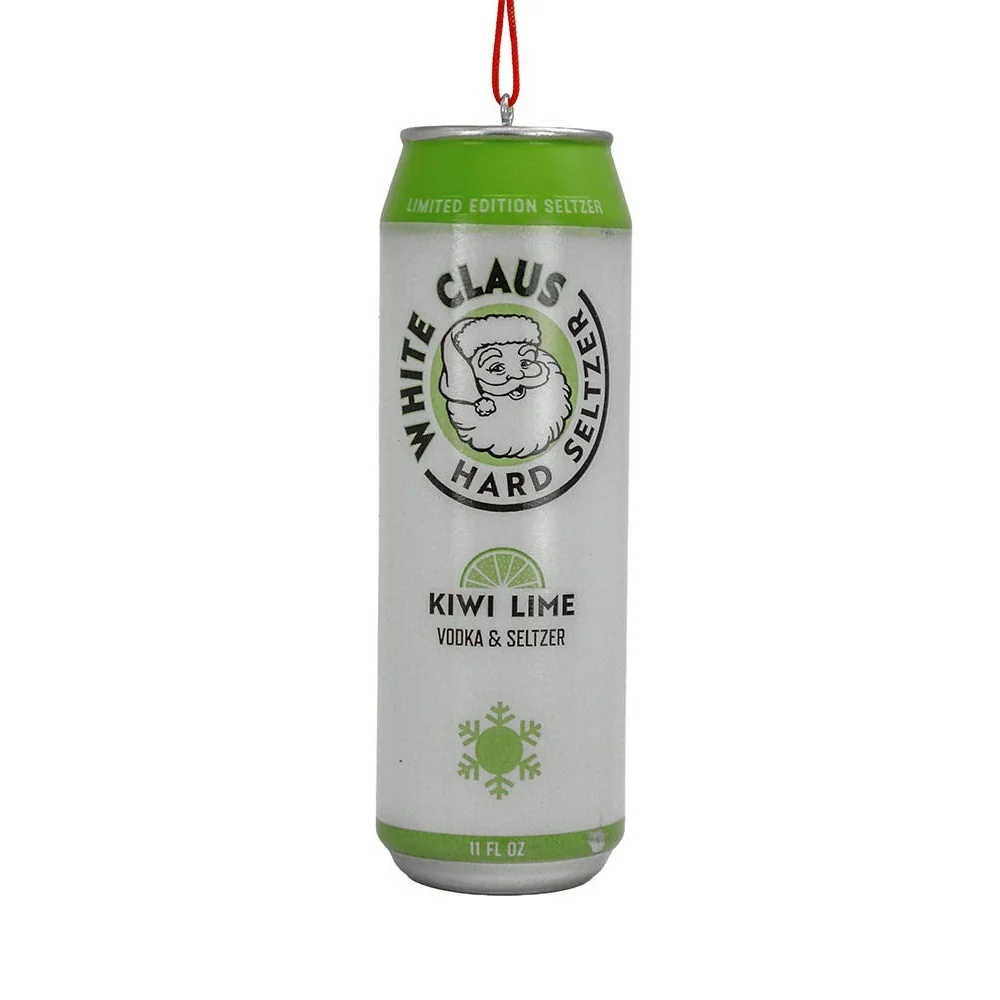 White Claus Hard Seltzer Ornament, 4.375" (3 styles - sold individually) - Image 2