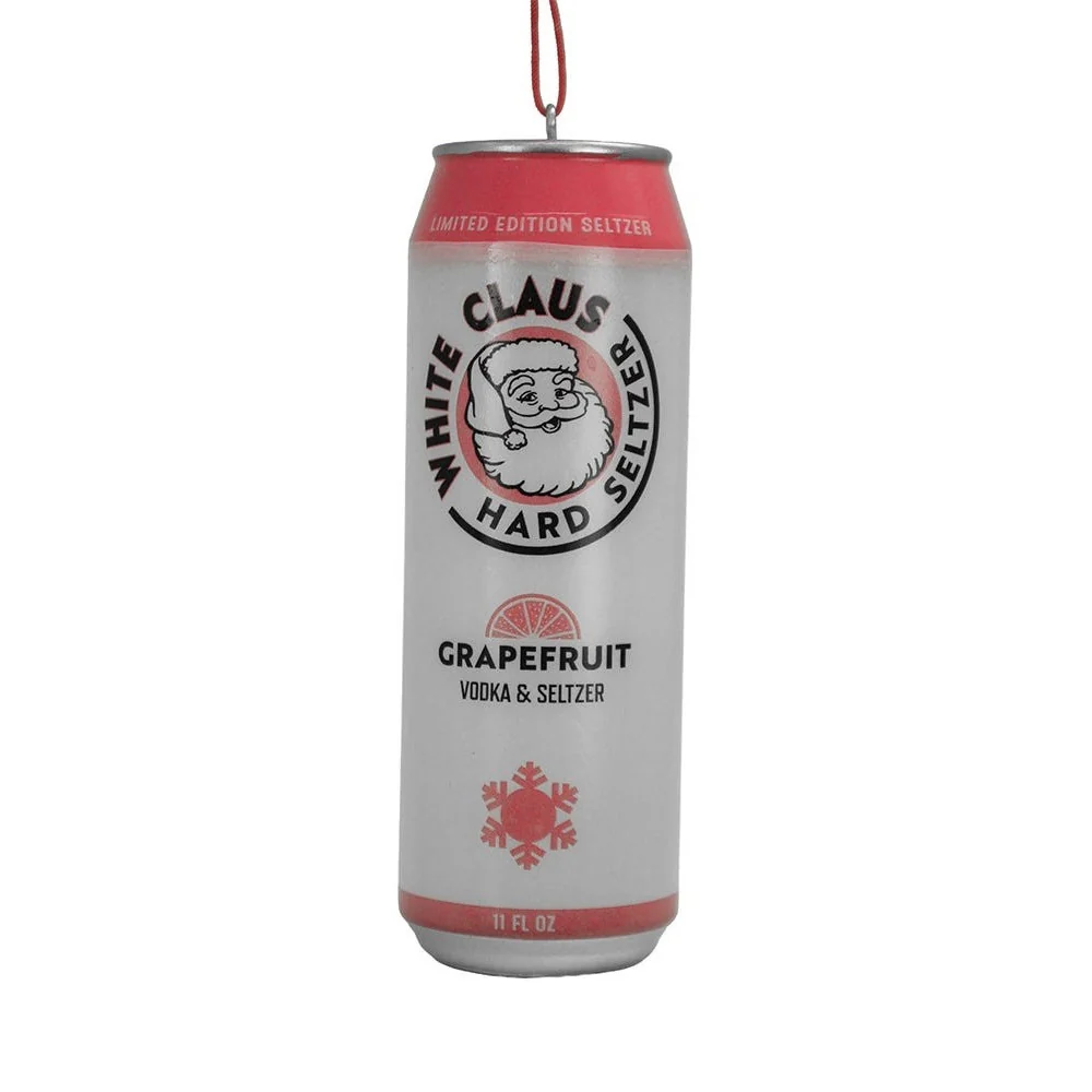 White Claus Hard Seltzer Ornament, 4.375" (3 styles - sold individually) - Image 4