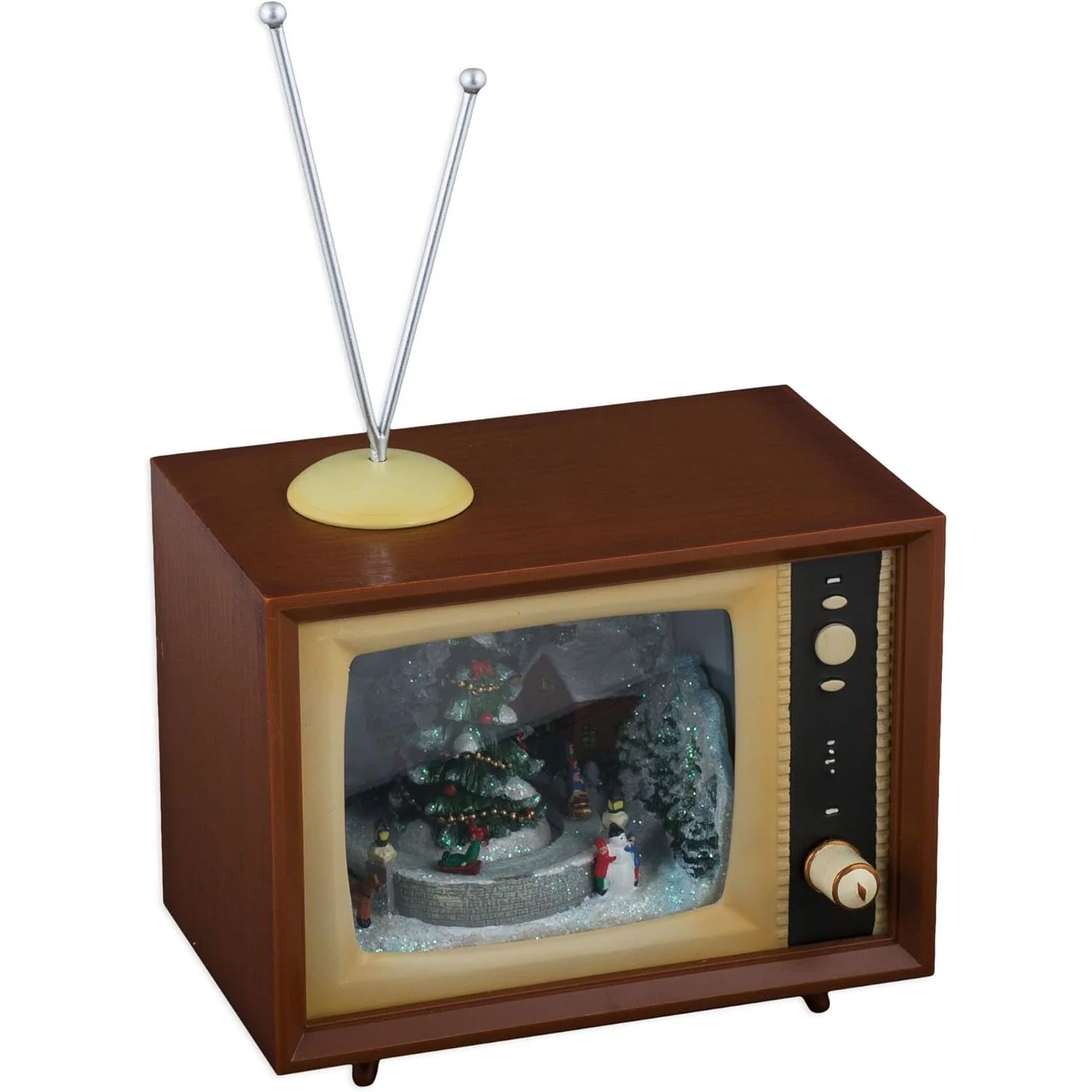 Retro Action Musical TV w/ Sledders Snow Globe, 5" - Image 3
