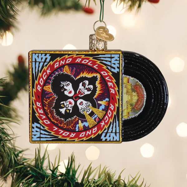 Rock And Roll Over Album Ornament, 3"