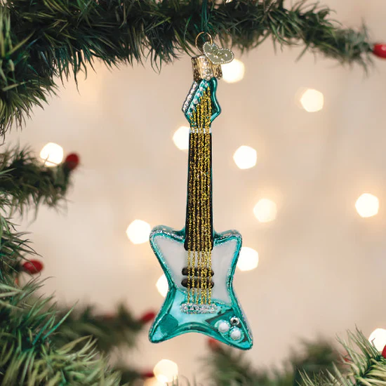 Rockin' Electric Guitar Ornament, 5"