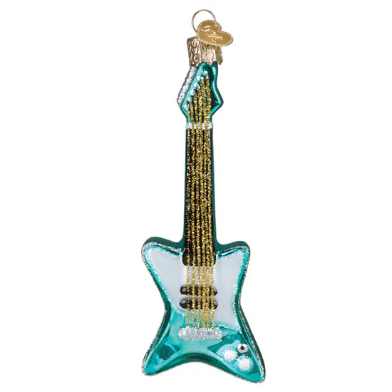 Rockin' Electric Guitar Ornament, 5" - Image 2