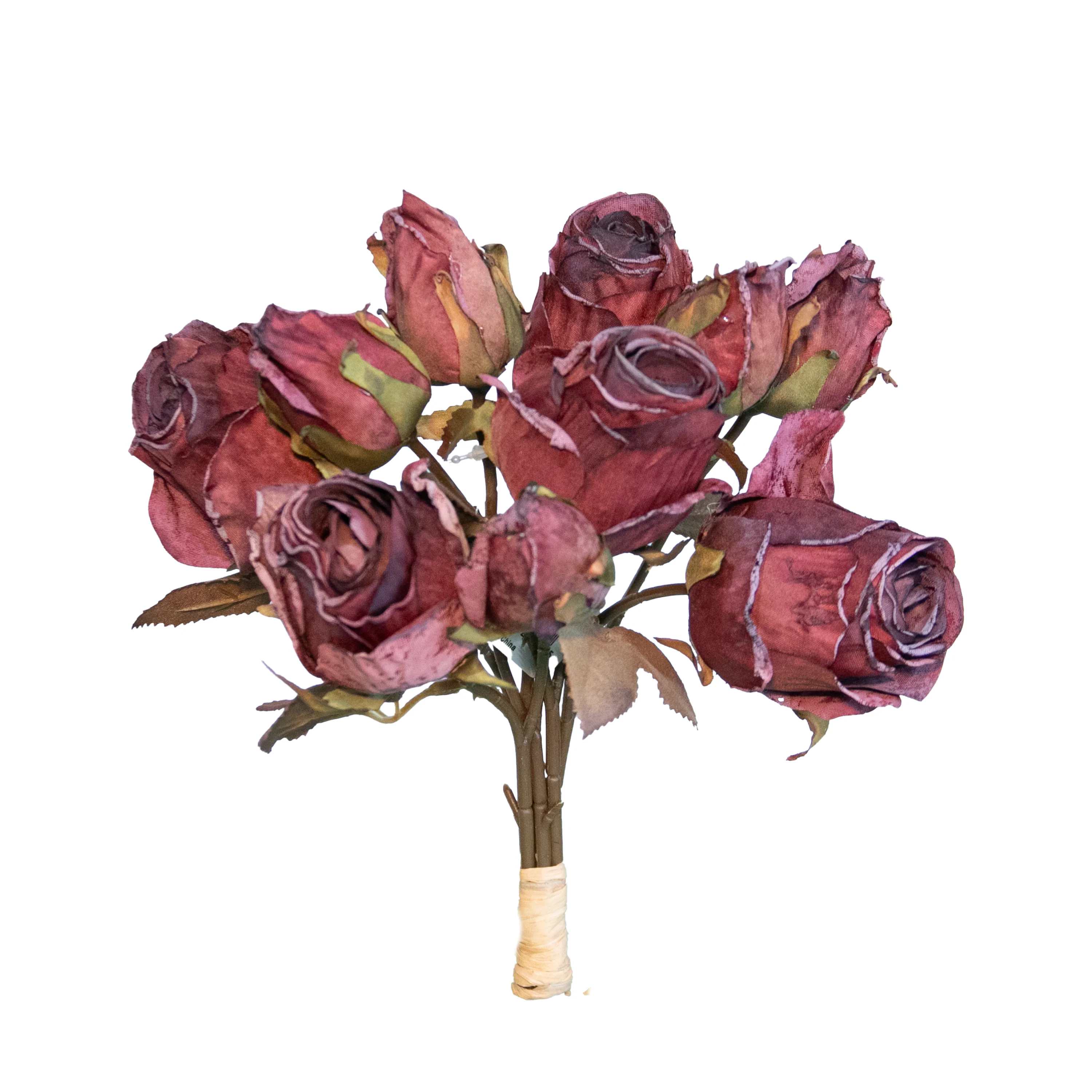 Rose Bundle x 10, Burgundy, 14.5"