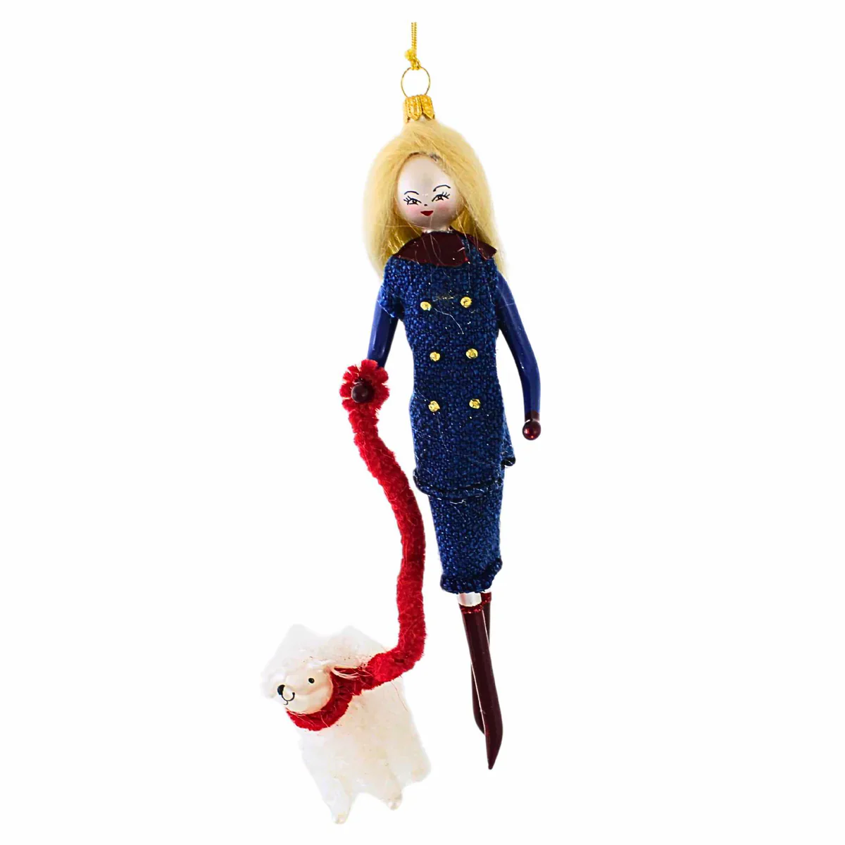 Roxette & Dior At The Plaza Glass Ornament, 7"