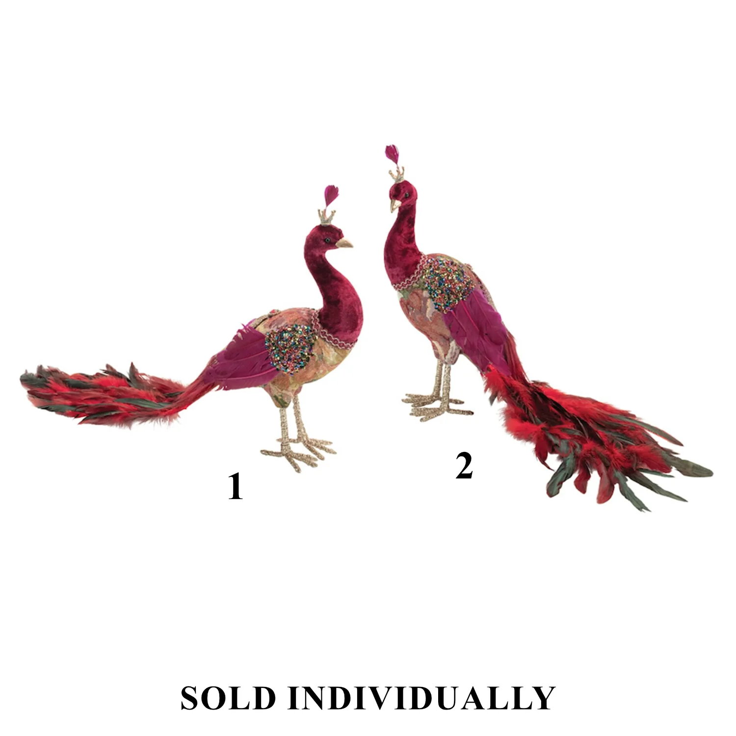 Royal Peacock Figurine, 14" (2 styles - sold individually)