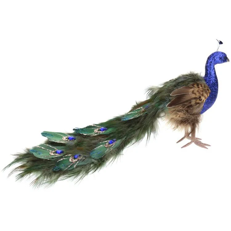 Royalty Peacock Figurine, Small, 8"