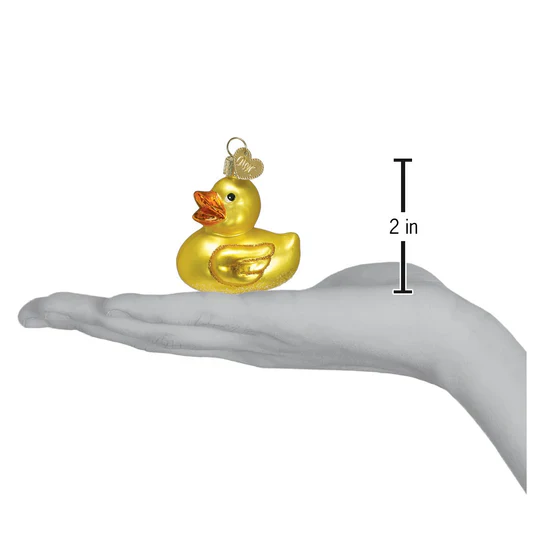 Rubber Ducky Ornament, 2" - Image 4