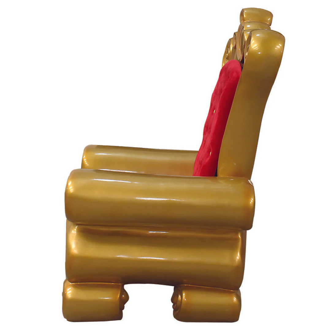 Large Fiberglass Santa Chair, 57" - Image 2