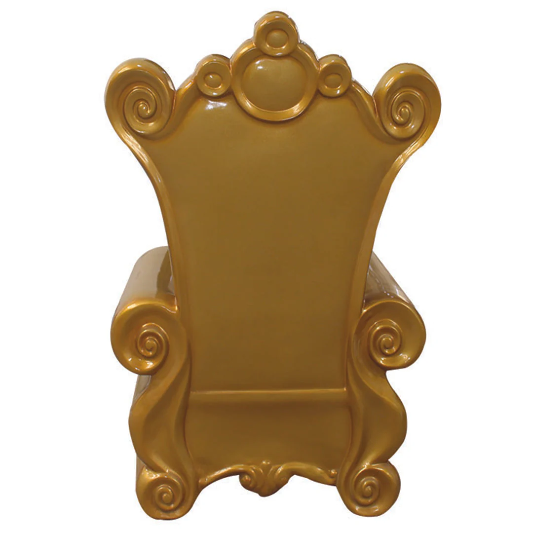 Large Fiberglass Santa Chair, 57" - Image 3