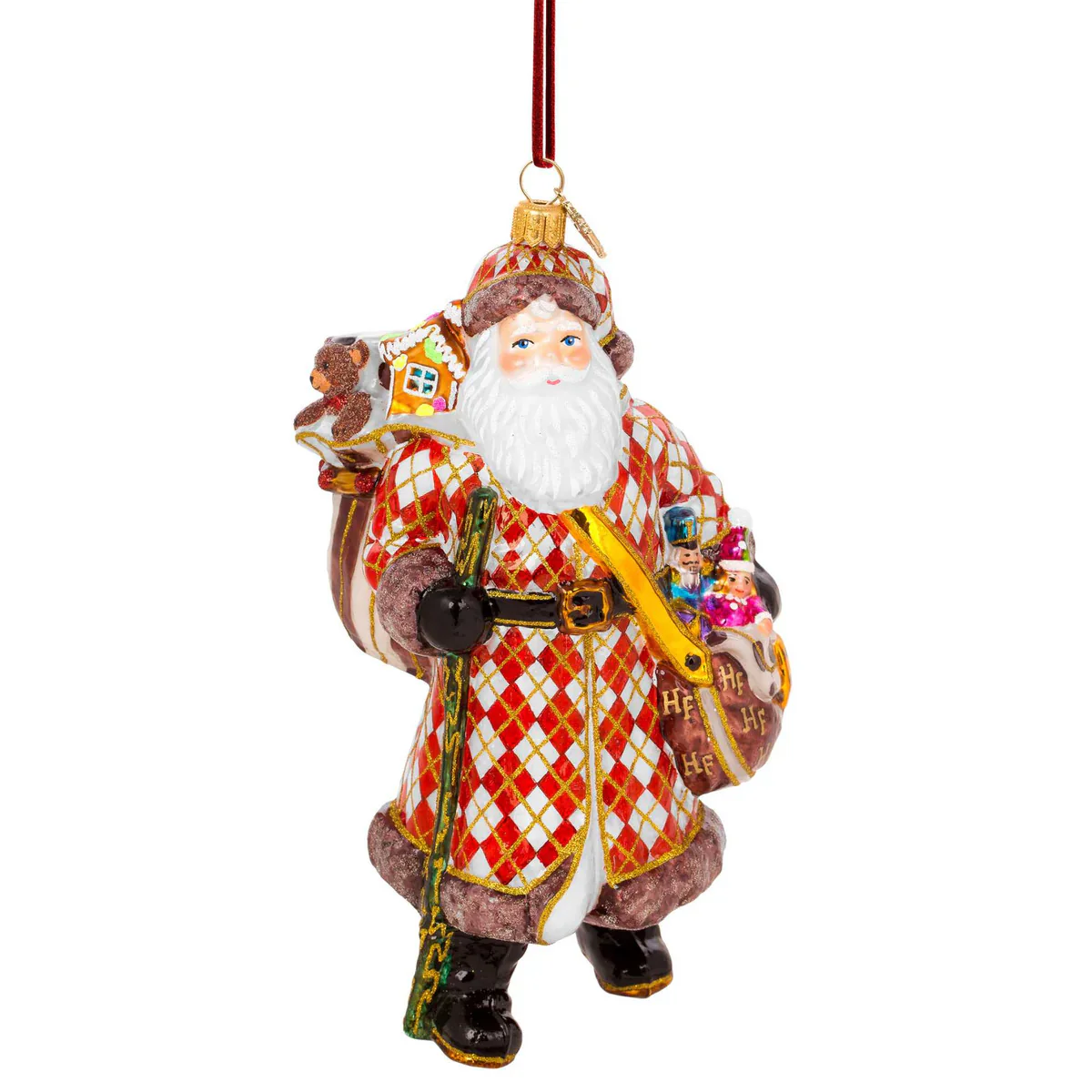 Santa Is Always Welcome Ornament, 6.75"