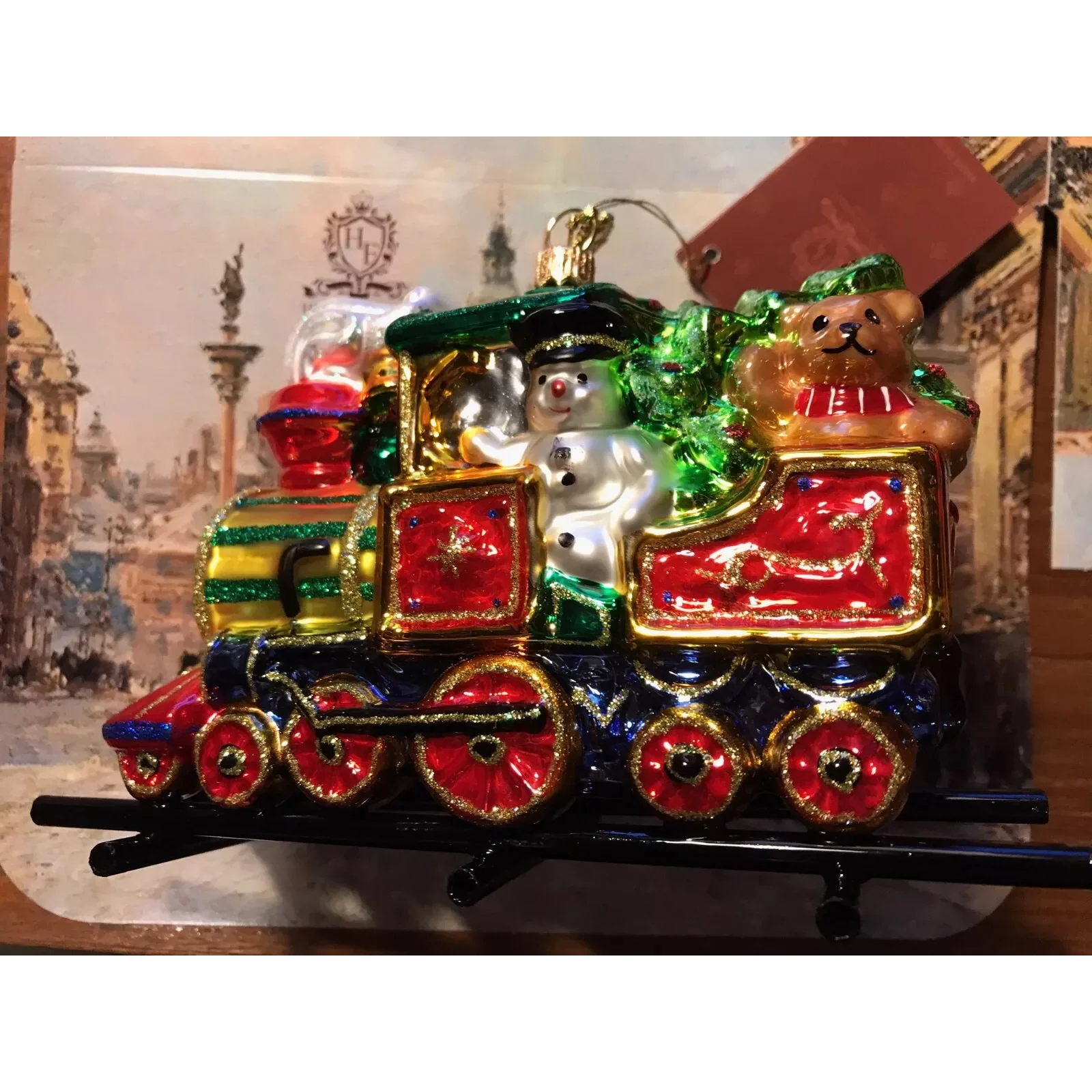 Santa Is Calling "All-Aboard" Ornament, 6" - Image 3