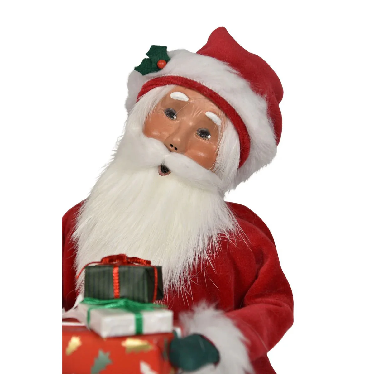 Santa on Sled Caroler Figurine, 13" - Image 2