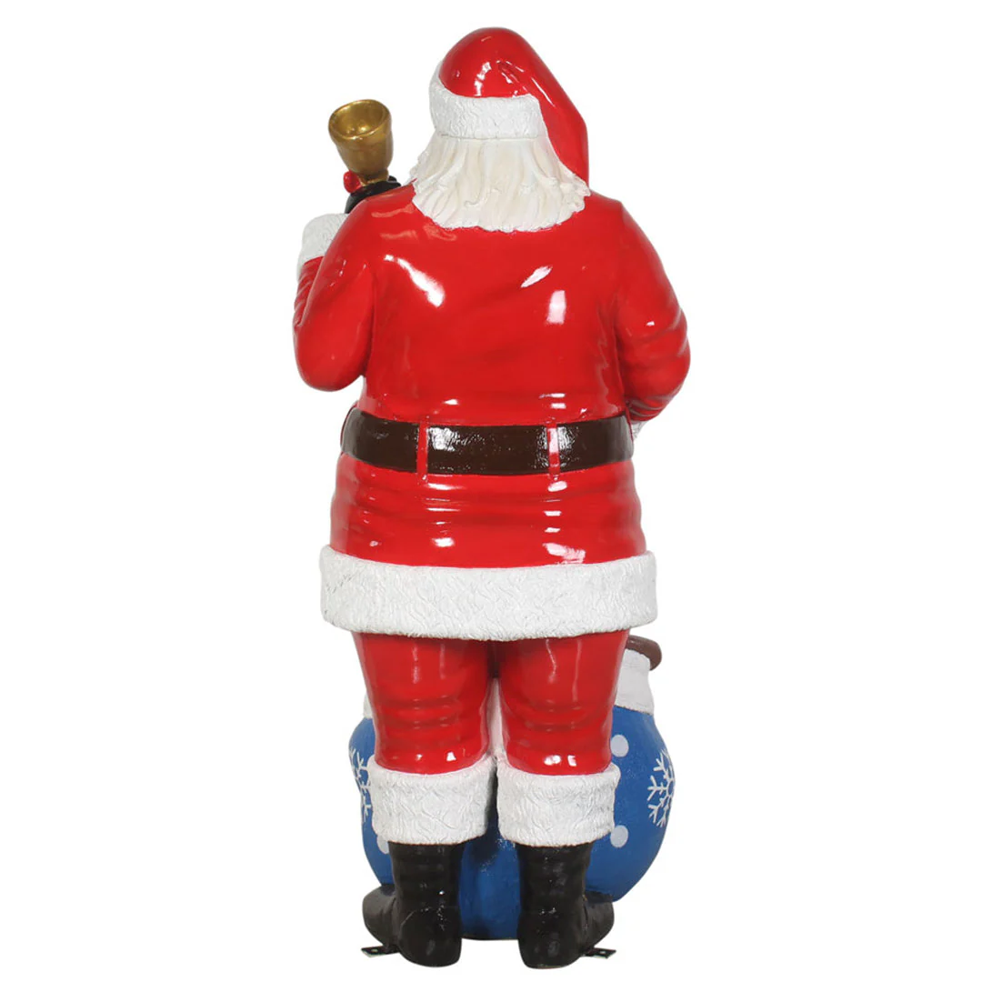Large Santa w/Scroll Figure, 66" - Image 4