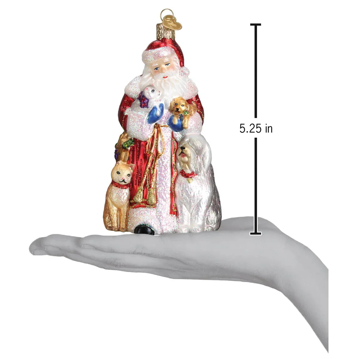 Santa's Furry Friends Ornament, 5.25" - Image 5