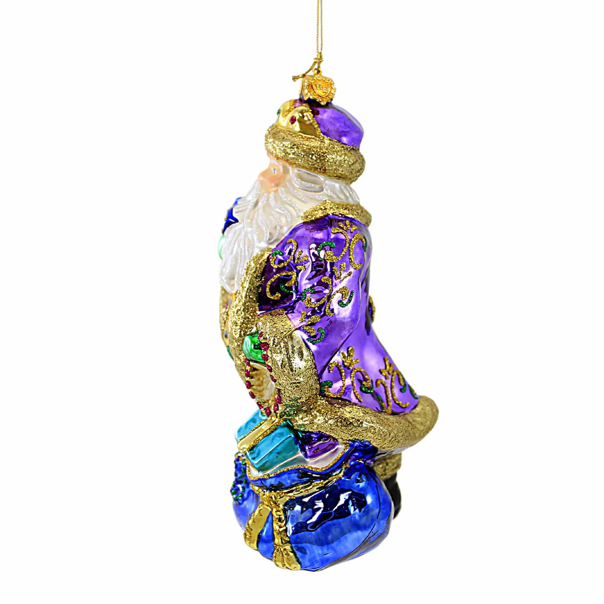 Santa's Ready for Carnival Ornament, 7" - Image 3