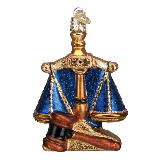 Scales Of Justice Ornament, 4" - Image 2