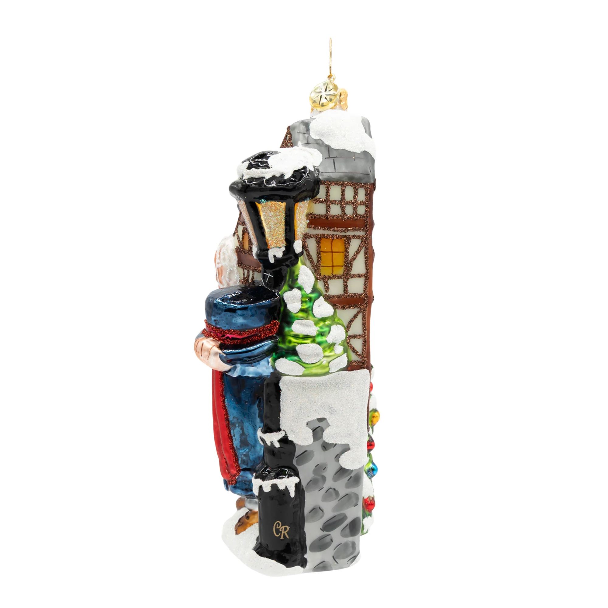 Scrooge’s Second Chance Glass Ornament, 6.5" - Image 3
