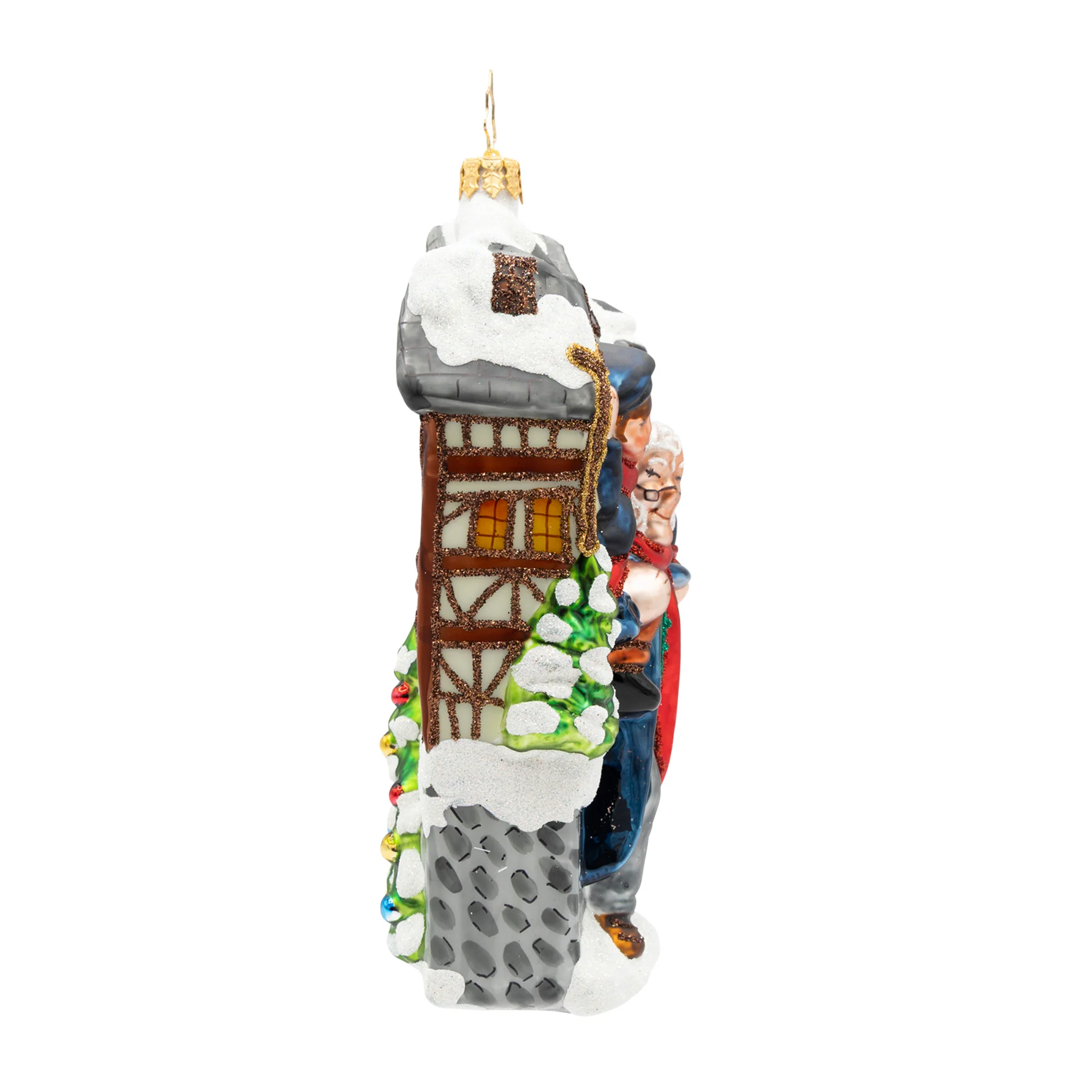 Scrooge’s Second Chance Glass Ornament, 6.5" - Image 4