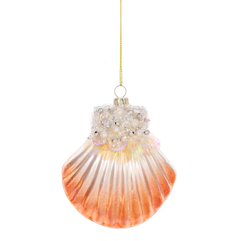 Glass Sea Shell Ornaments (2 styles - sold Individually) - Image 3