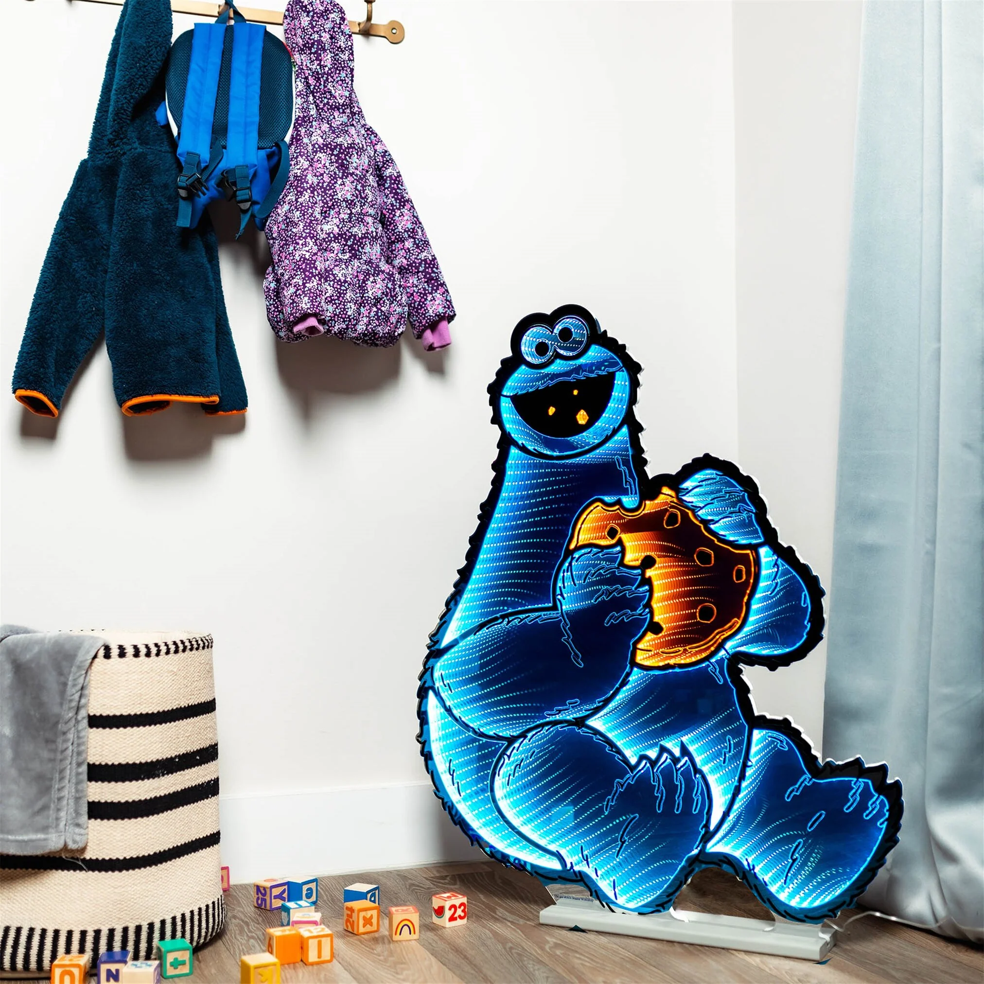 Sesame Street Cookie Monster Infinity Light w/UL Plug, 35", Acrylic