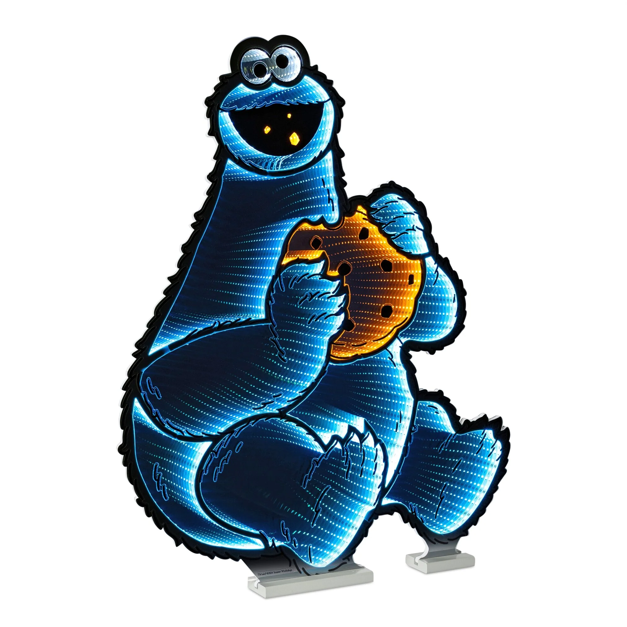 Sesame Street Cookie Monster Infinity Light w/UL Plug, 35", Acrylic - Image 3