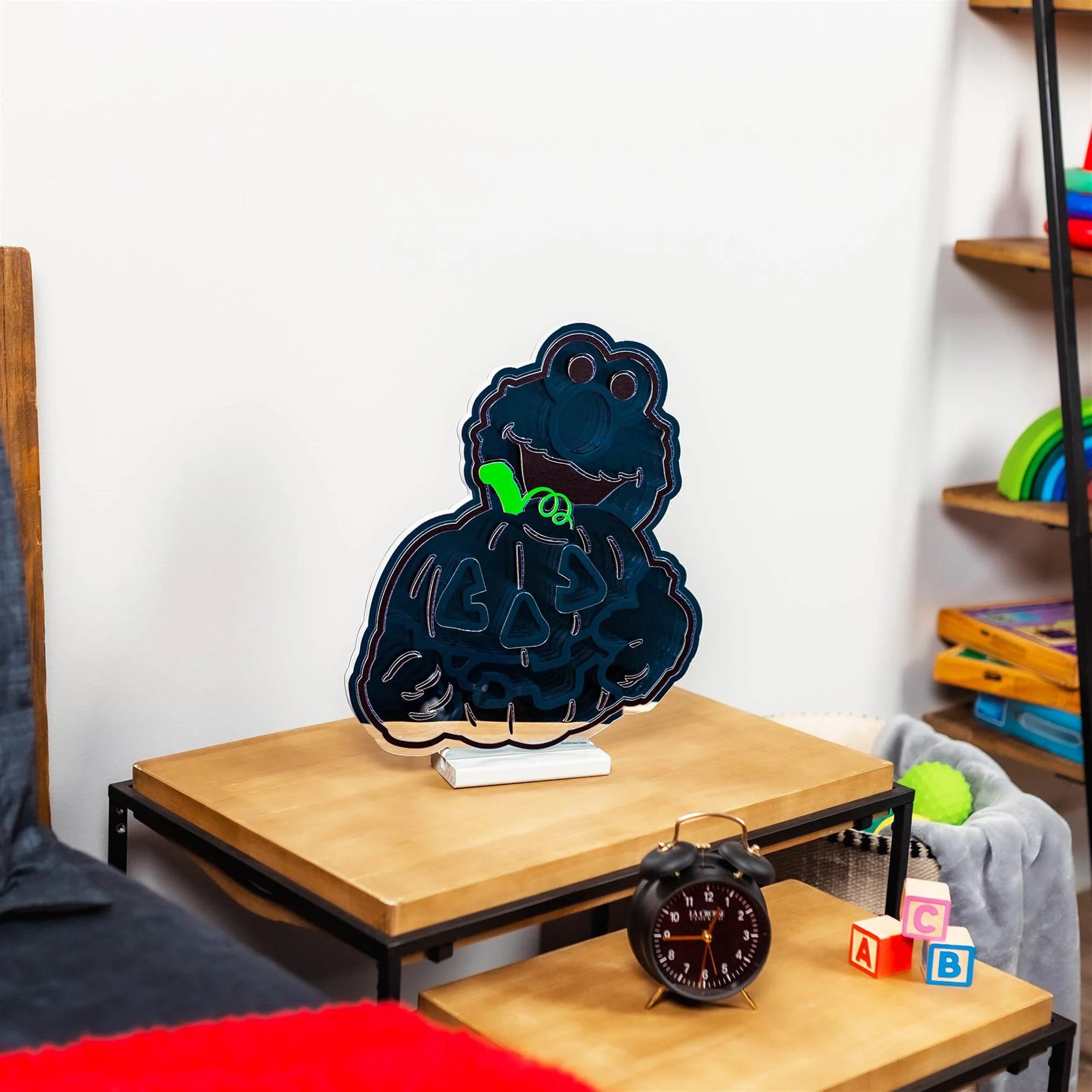 Sesame Street Elmo with Pumpkin Infinity Light w/UL Plug, 16", Acrylic - Image 3