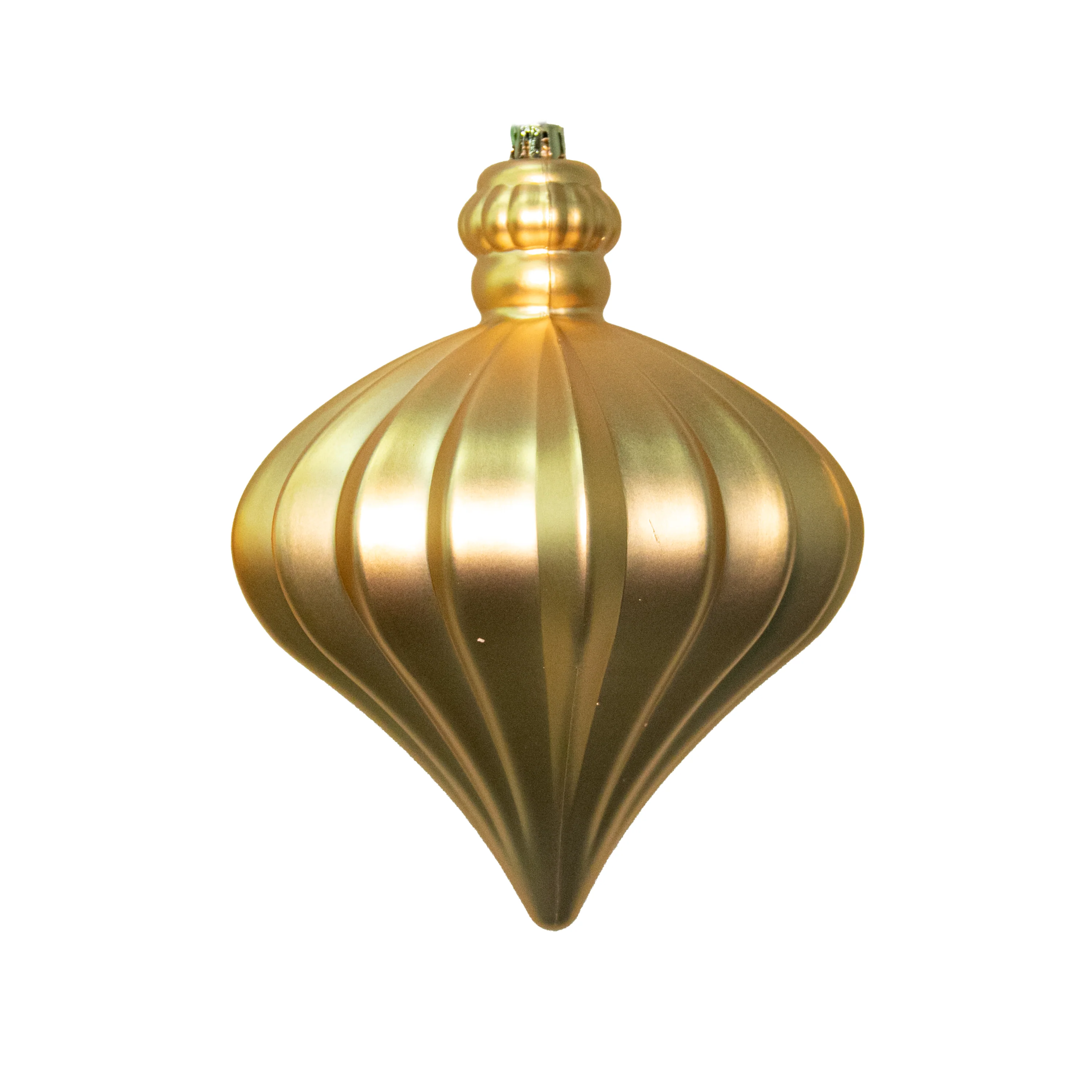 Shatterproof Plastic Gold Matte Coconut Ornament, 7"(H) x 6"(W)