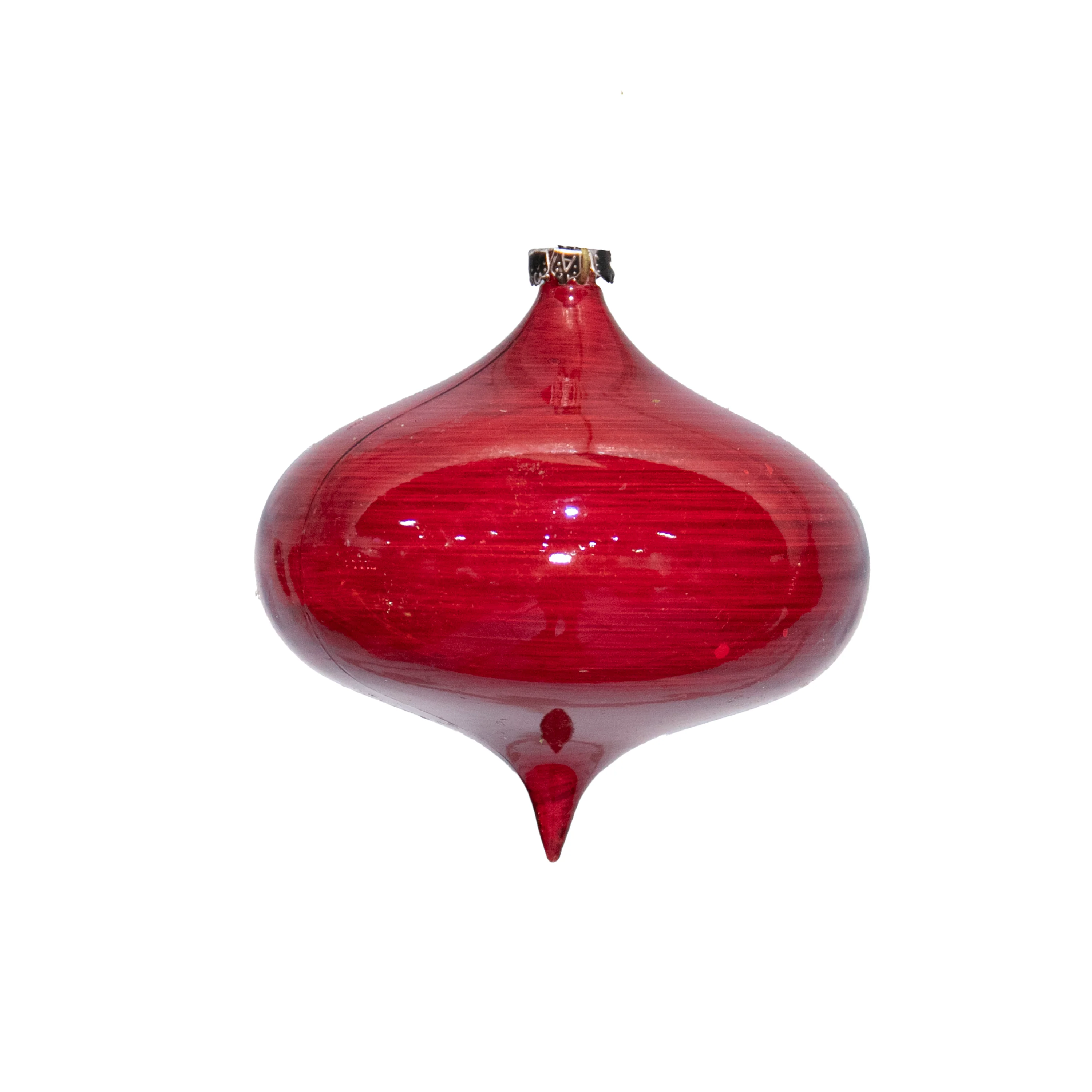 Shatterproof Plastic Ancient Red Onion Ornament, 4" (100MM)
