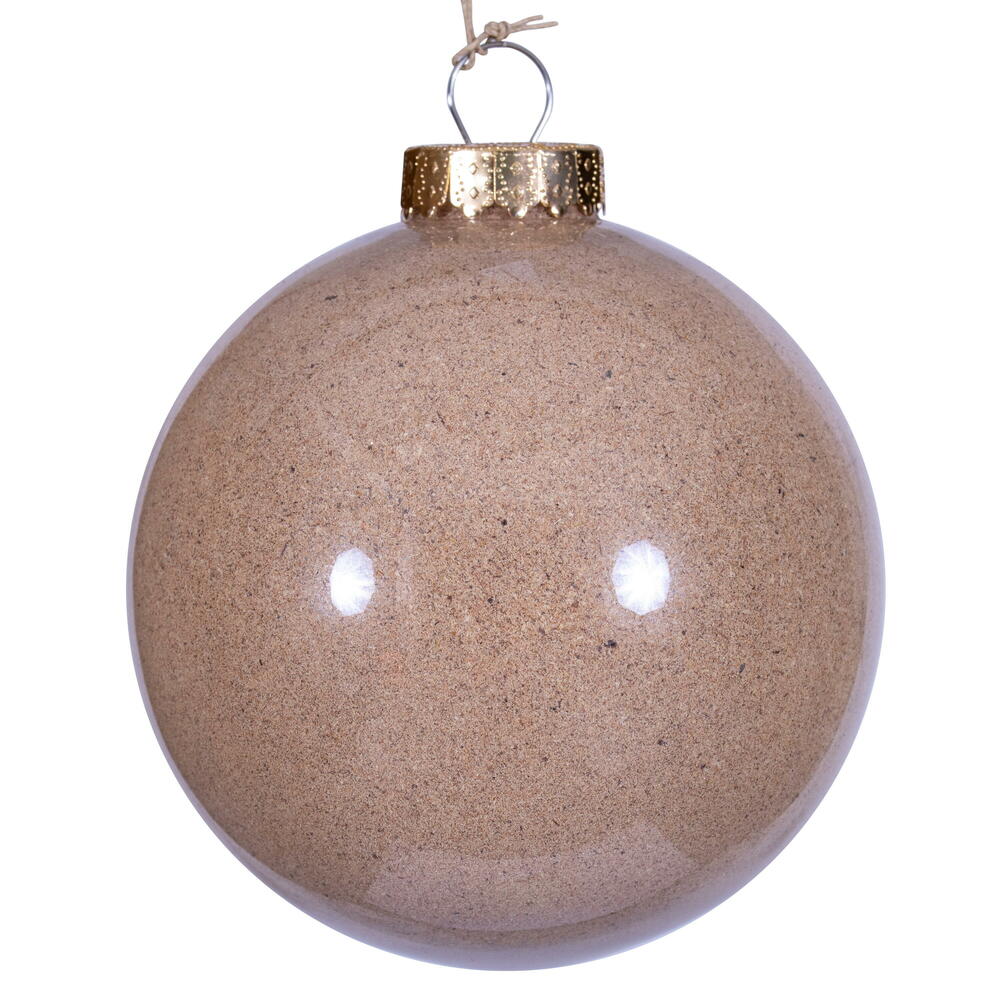 Shatterproof Beige Ball Ornament, 6" (150MM)