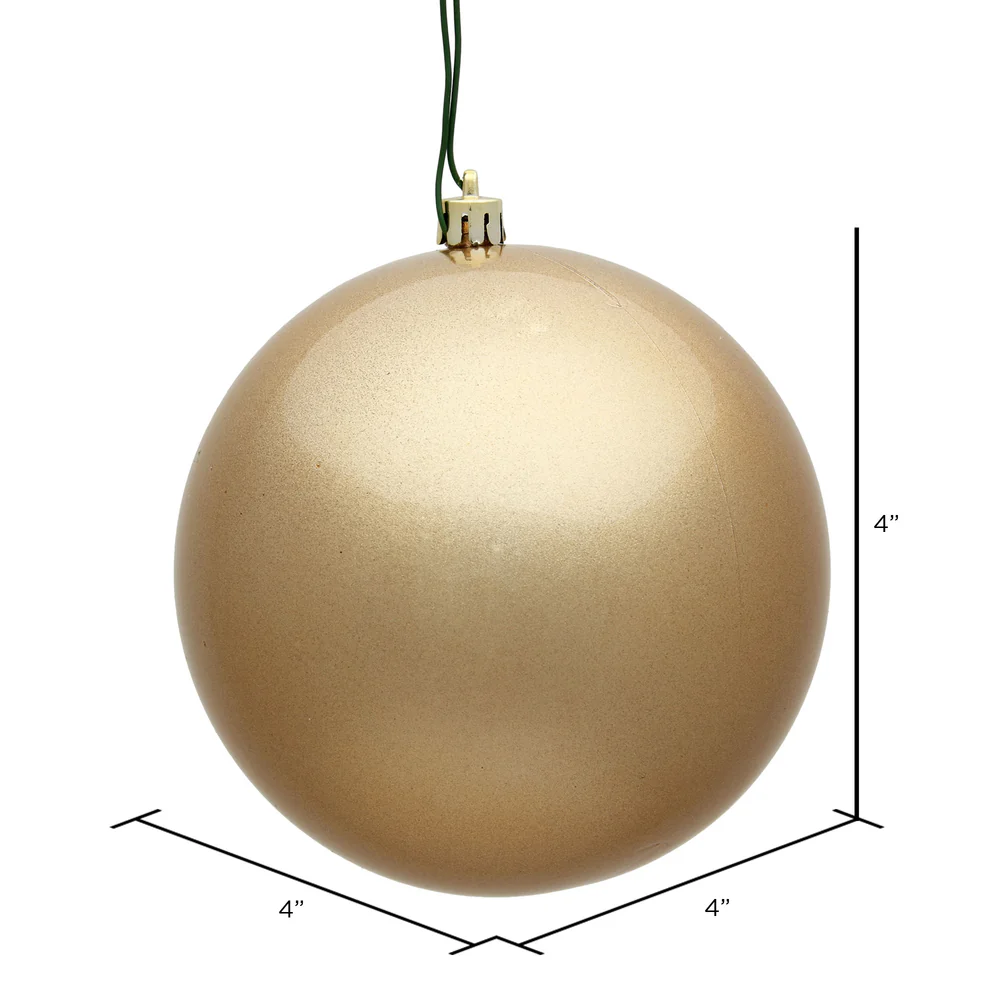 Shatterproof Café Latte Candy Ball Ornament, 4" - Image 2