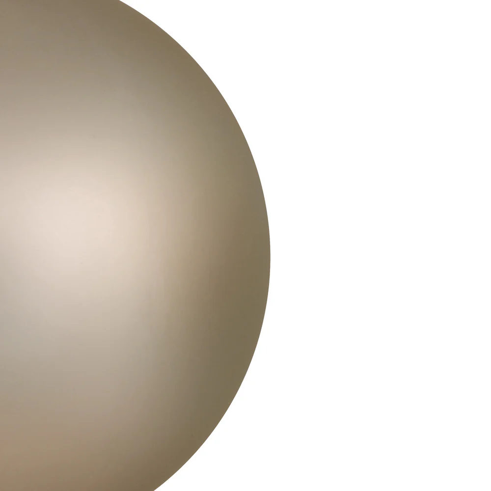 Shatterproof Oat Matte Ball UV Ornament, 4" (Set of 6) - Image 2