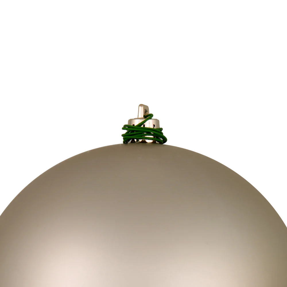 Shatterproof Oat Matte Ball UV Ornament, 4" (Set of 6) - Image 5